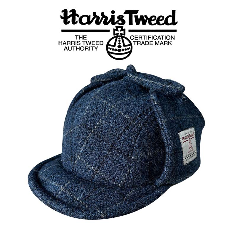 Trapper Hat Ear Flap - Topi Aviator Harris Tweed Pria Wanita,