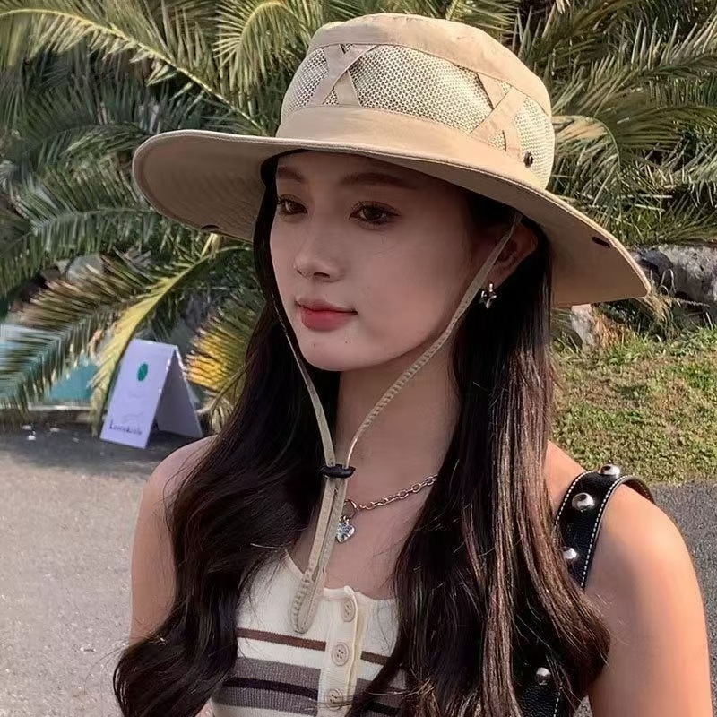 Sun Hat Wide Brim - 1 Buah Topi Ember Pria Musim