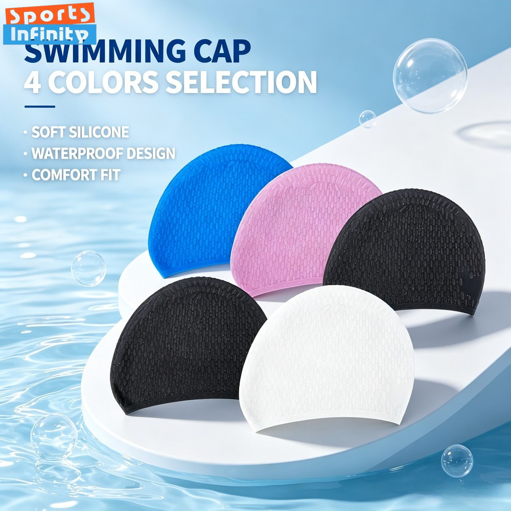 Swim Hat Silicone - Topi Renang Silikon Dewasa untuk Wanita