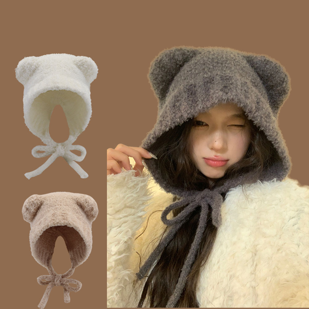Topi rajut Harajuku y2k, tutup - Winter Trapper Hat ulasan dan harga