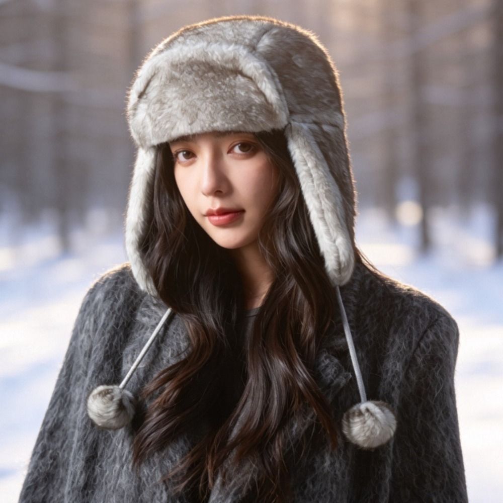 Topi Ushanka Berbahan Polieste - Winter Trapper Hat ulasan dan harga