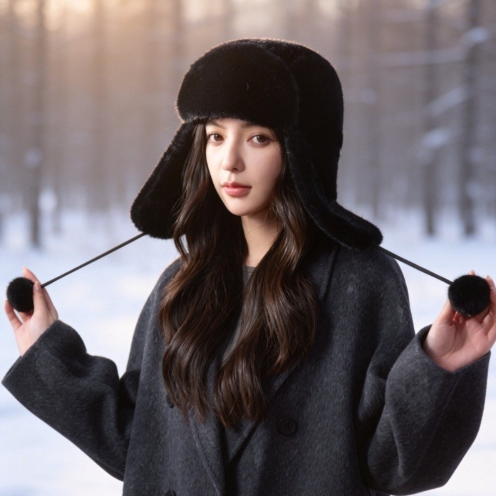 Topi Ushanka Berbahan Polieste - Winter Trapper Hat ulasan dan harga