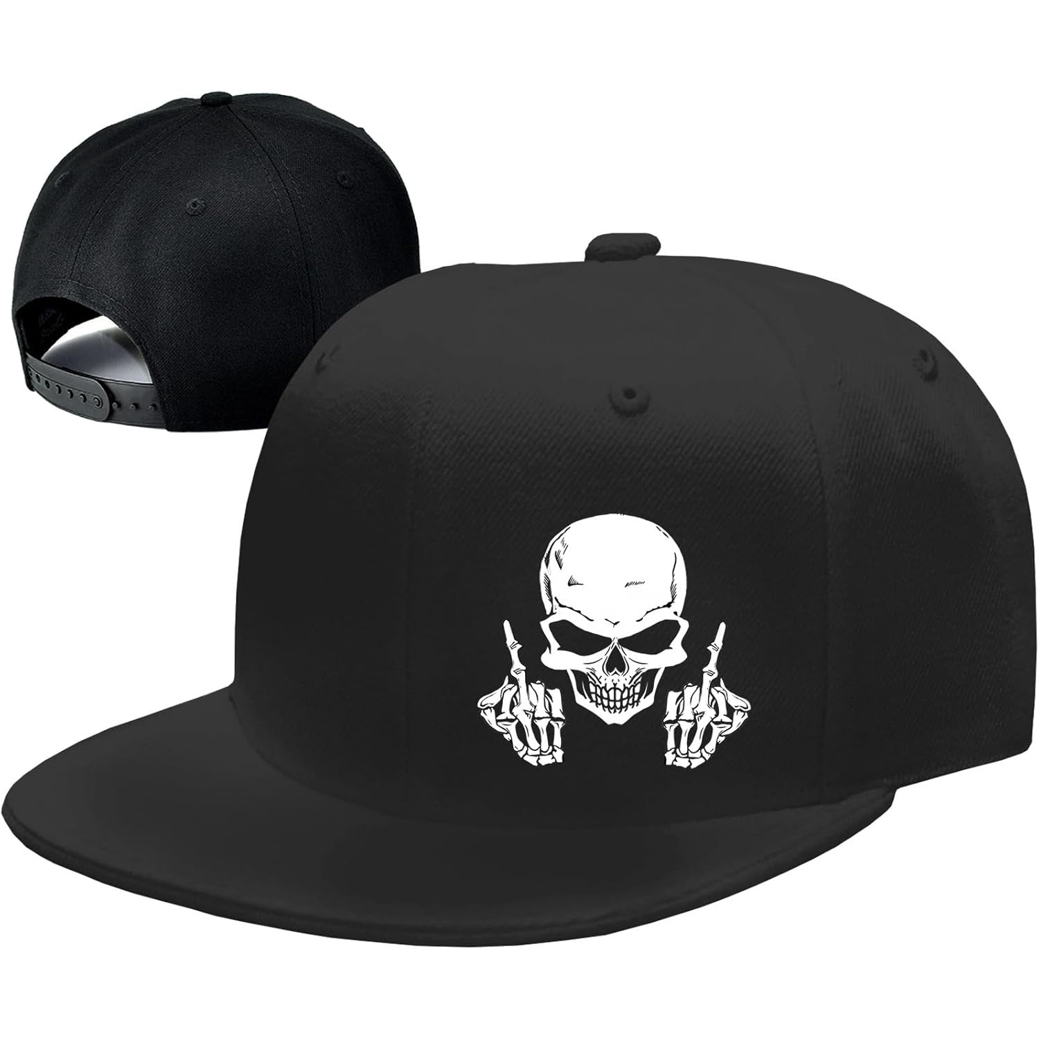 Topi Snapback Tengkorak Jari T - Snapback Hat Flat ulasan dan harga